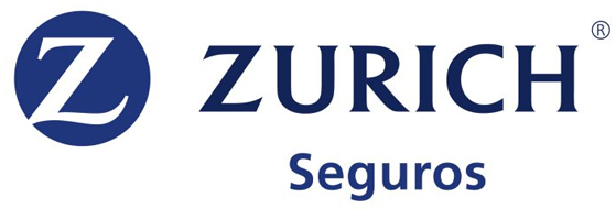 Logotipo da Zurich Seguros, apresentando a letra Z estilizada e o nome da empresa em letras maiúsculas.